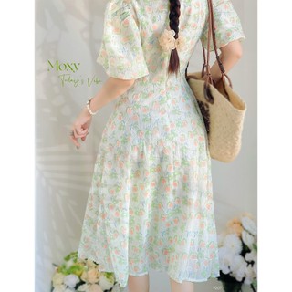 SP009207-Đầm bông tay bí