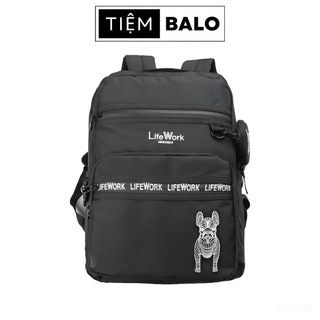 Balo nam nữ thể thao life work thiết kế nhiêu ngăn tiện lợi đựng vừa laptop 15,6 inch chất liệu 100% polyester