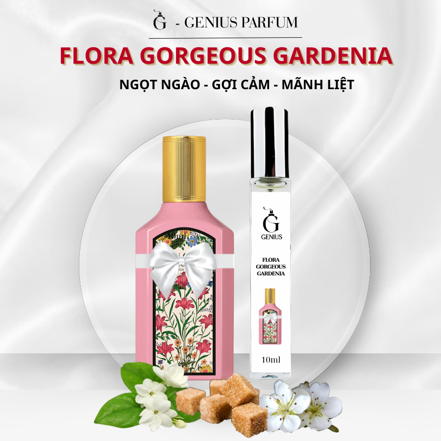 Nước Hoa Nữ Flora Gorgeous Gardenia | Jasmine chai chiết 10ml 20ml Ngọt ngào, Gợi cảm, Mãnh liệt - G
