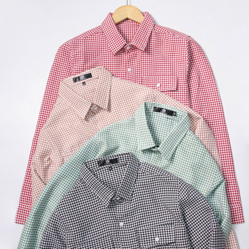 Áo Sơ Mi Nam Sọc caro phối túi SMTN