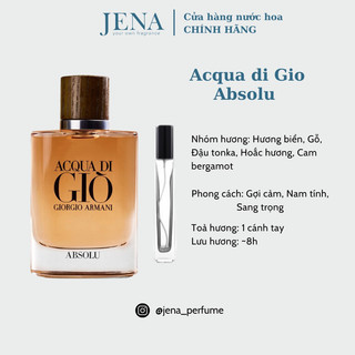 Mẫu thử/ chiết nước hoa nam acqua di giò absolu chai 10ml
