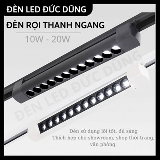 Đèn Rọi Thanh Ngang Gắn Vào Thanh Ray 10W 20W Siêu Sáng Decor Showroom, Shop Thời Trang, Văn Phòng, Cafe..