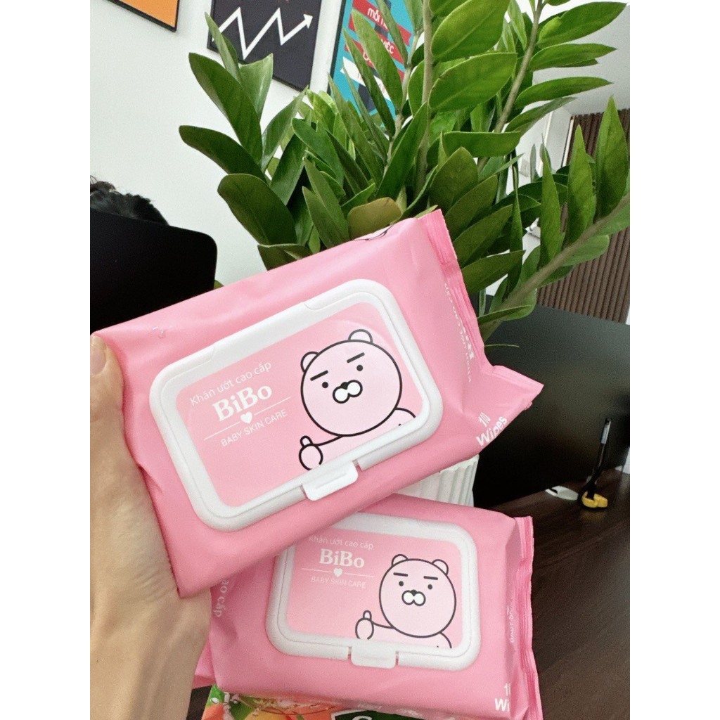 KHĂN ƯỚT/ GIẤY ƯỚT BIBO 100 tờ
