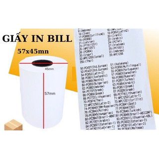 1 Giấy in BILL thanh lý kt 45mm-57mm.
