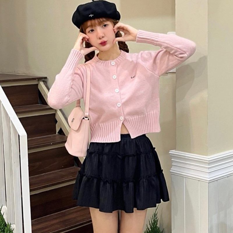 Chân váy midi Beyo dáng ngắn xếp tầng chân váy kiểu bèo 2 tầng dáng xòe phong cách dễ thương xinh xắn T062 | BigBuy360 - bigbuy360.vn