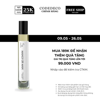 Tinh dầu thơm CODEDECO Manly Of Man dạng lăn sang trọng, bí ẩn - 10ml
