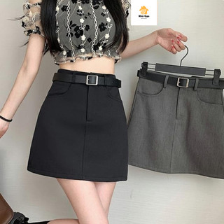 Chân váy nữ ngắn chữ A túi trước phong cách Hàn Quốc nữ