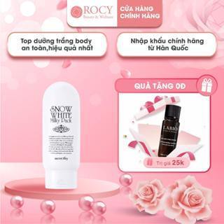 Kem Tắm Trắng Secret Key Snow White Milky Pack 2000gram Tặng Tonner Labio