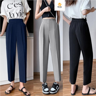 Quần NỮ. tây baggy nữ lưng thun sau cạp xéo dáng công sở siêu XINH