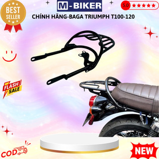 ,Baga Triumph t100/t120/street twin,cảng sau triumph,baga sau triumph,màu đen nhám,mbiker
