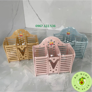 Ống Đựng Đũa Nhựa 3 Ngăn Việt Nhật giỏ để đũa thìa nhựa nguyên sinh an toàn sức khỏe