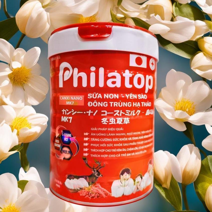 COMBO 2 HỘP Philatop Yến Sào đông trùng hạ thảo hỗ trợ sức khỏe  hộp*900g