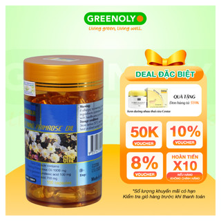 Tinh Dầu Hoa Anh Thảo Costar Hỗ Trợ Cân Bằng Nội Tiết Tố Nữ Evening Primrose Oil 100 Viên