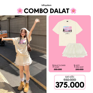 [COMBO GIÁ HỜI] Set 1 Áo Đà Lạt Flower và 1 Chân váy Kizzy Kem Killsystem
