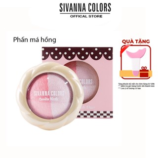 Phấn má hồng bắt Sáng Sivanna Cookie Blush Duo Thái Lan trang điểm tự nhiên nhiều màu du278