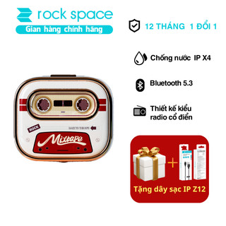 Tai nghe bluetooth không dây nhét tai Rockspace Retro Mix Tape TWS có mic nghe nhạc 20H hàng chính hãng – BH 12 tháng