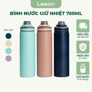 Bình nước giữ nhiệt Wellness Lason 750ml bình đựng nước nóng lạnh giữ nhiệt 8-10 tiếng BN-GN32