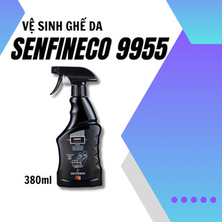 Dung dịch vệ sinh nội thất làm mềm ghế da ô tô [SENFINECO 9955] tặng kèm khăn dung tích 380ml