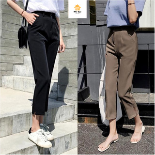 Quần nữ  tây lửng cắt gấu đẹp cá tính