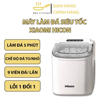 Máy làm đá viên mini 6 phút cho gia đình XIAOMI HICON bảo hành lâu dài Tủ lạnh làm đá mini giữ nhiệt 24h