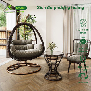 Xích Đu Đôi SmartHomes Sân Vườn Cao Cấp Mẫu Bọ Cạp Hiện Đại, Chắc chắn Dành Cho 2 Người bảo hành 24 tháng