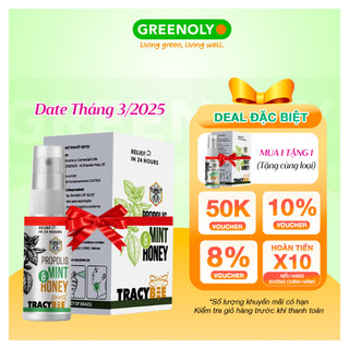 Xịt Keo Ong Xanh Vị Bạc Hà Hỗ Trợ Giảm Ho Đau Họng Tracybee Dùng Được Cho Trẻ Nhỏ 30ml