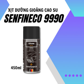 Xịt dưỡng gioăng cao su bôi trơn gioăng, chống kẹt cửa kính ô tô [Senfineco 9990] Silicon Spray dung tích 450ml