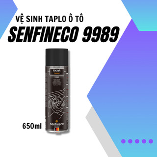 Vệ sinh nội thất làm mới Taplo sofa ô tô [SENFINECO 9989] Cockpit Cleaner dung tích 650ml