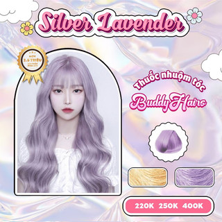 Thuốc nhuộm tóc màu SILVER LAVENDER, TÍM SỮA thuốc nhuộm tóc cao cấp, kem nhuộm tóc tại nhà Buddyhairs tặng kèm dụng cụ