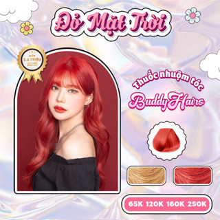 Thuốc nhuộm tóc màu ĐỎ MẶT TRỜI, ĐỎ LỬA, ĐỎ LẠNH thuốc nhuộm tóc cao cấp, kem nhuộm tóc tại nhà Buddyhairs tặng kèm dụng