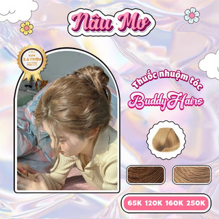 Thuốc nhuộm tóc màu NÂU MƠ, NÂU HỔ PHÁCH thuốc nhuộm tóc không cần tẩy, kem nhuộm tóc tại nhà Buddyhairs tặng kèm dụng c
