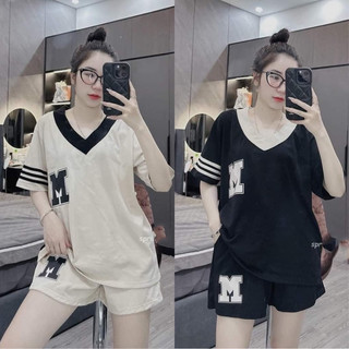 Set thể thao nữ mặc nhà mùa hè, set bộ đùi nữ cá tính
