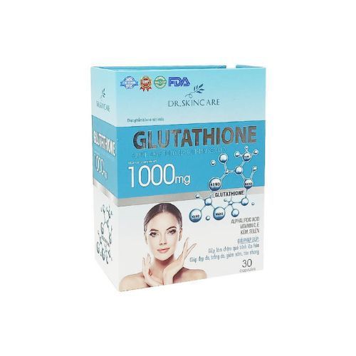 Glutathione 1000mg lọ 30 viên giúp làm chậm quá trình lão hóa da