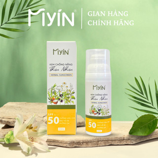 Kem chống nắng vật lý thiên nhiên Herbal Sunscreen SPF50 lành tính, thoáng da, nâng tông tự nhiên phù hợp mọi loại da