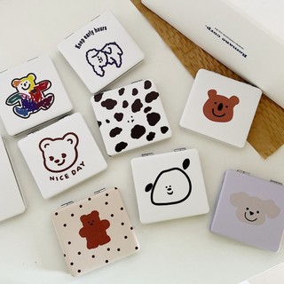  Gương Mini Cầm Tay Gương Trang Điểm Gương Mini 2 Mặt Hai Mặt Hình Vuông Gấp Gọn Bỏ Túi Xinh Xắn 