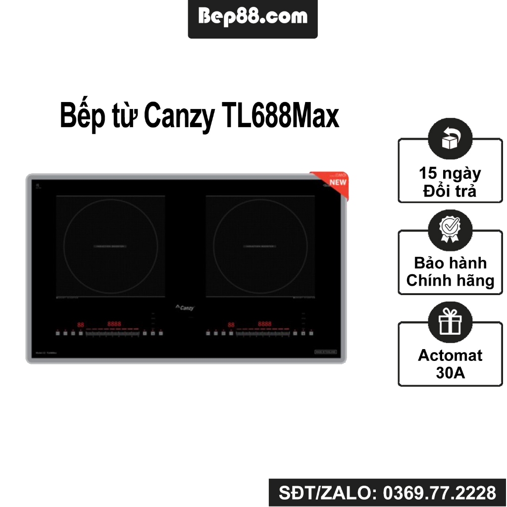 BẾP TỪ ĐÔI CANZY CZ TL688MAX