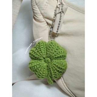 Móc khóa cỏ 4 lá may mắn handmade - Lucky clover