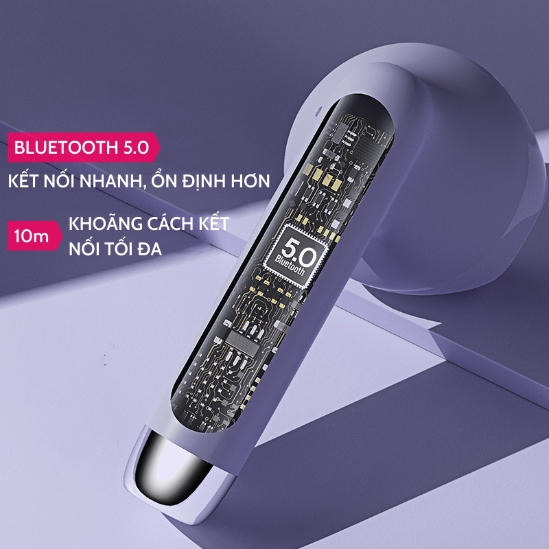 Tai Nghe Bluetooth TWS Remax TWS-19 Marshmallow Series V5.3 Pin 5H Cảm Ứng Chống Ồn Chân Sạc Type-C | BigBuy360 - bigbuy360.vn