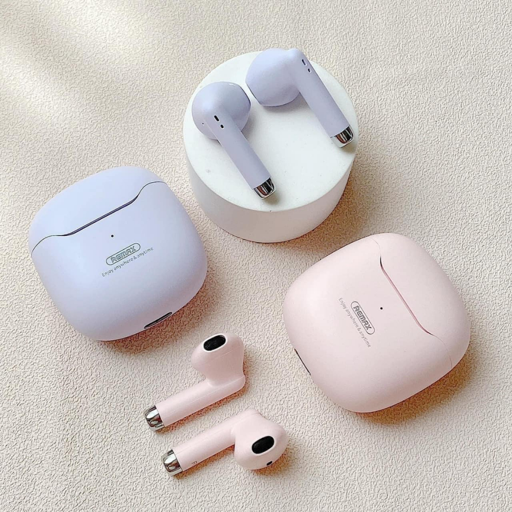 Tai Nghe Bluetooth TWS Remax TWS-19 Marshmallow Series V5.3 Pin 5H Cảm Ứng Chống Ồn Chân Sạc Type-C | BigBuy360 - bigbuy360.vn