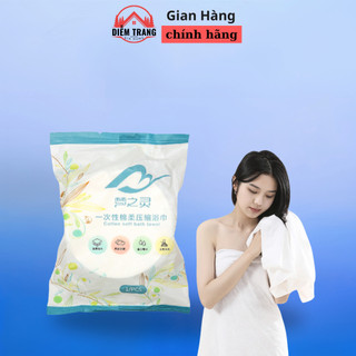 Khăn Tắm Nén Du Lịch Bằng Cotton Dùng Một Lần 70x140cm Tự Nhiên Thấm Nước Tốt ( Hàng Đẹp )