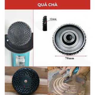 Quả chà, lu gỗ - dao phay cầu thang có gai đường kinh 70   và răng. 24răng -  slg 1 chiếc
