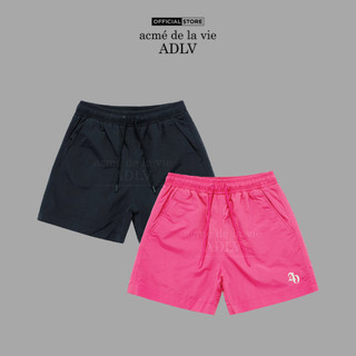 Quần Short ADLV Nylon Waterproof Dáng Suông Màu Đen/Hồng - Hàng chính hãng