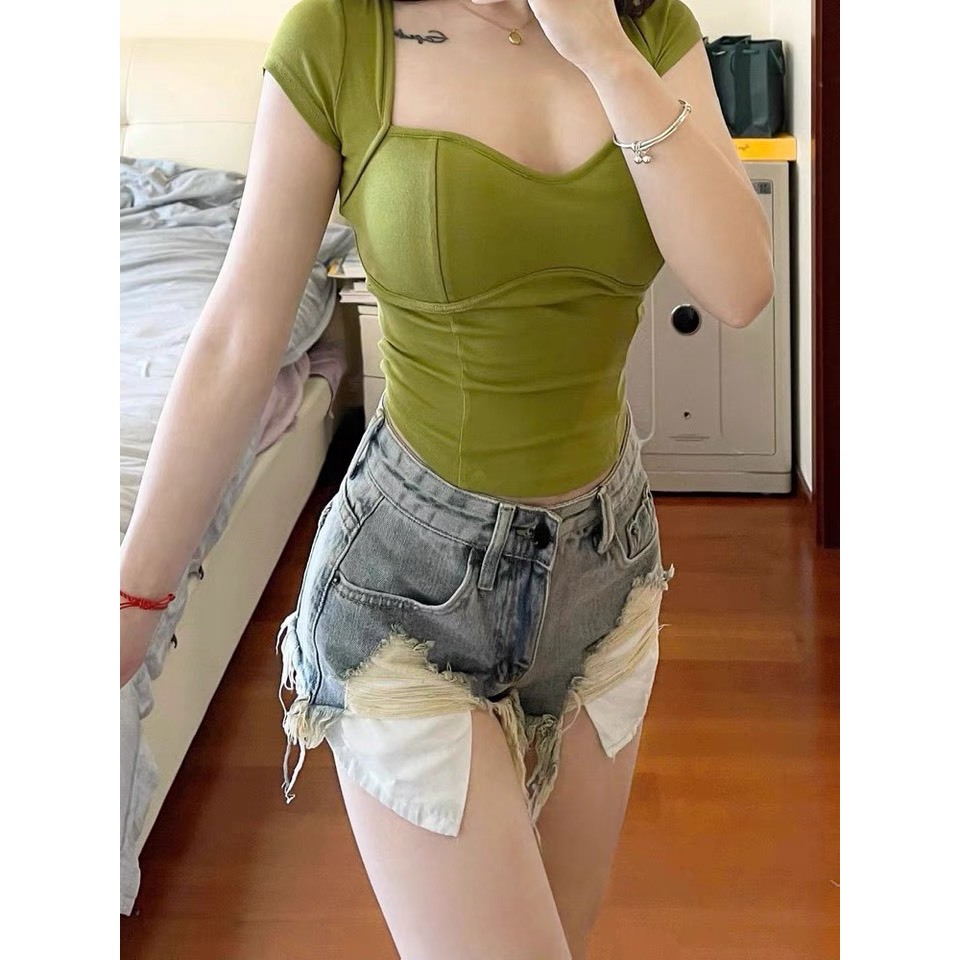Quần Short Jeans Nữ , Quần Đùi Jeans Nữ Tui Rua Siêu Xinh Kute Phong Cách Trẻ Trung Năng Động L007 | BigBuy360 - bigbuy360.vn