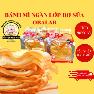 Bánh mì ngàn lớp Bơ sữa Obalab thơm ngon l Ăn Vặt Nhà Heo