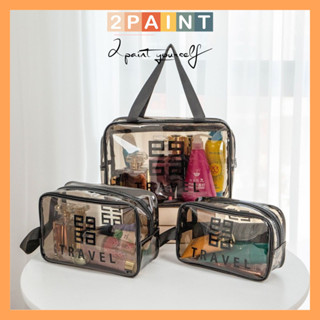  Túi đựng mỹ phẩm du lịch Travel bag trong suốt đựng đồ trang điểm đồ cá nhân 2PAINT P27 
