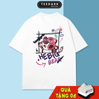 Áo thun unisex tay lỡ THE HEYBIG by TEEDARK chất cotton không xù, Áo phông nam nữ form rộng