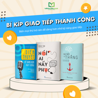 Sách: Combo Diễn Thuyết Dễ Dàng Hơn Bạn Tưởng + Nói Ai Nấy Phục + Hễ Nói Mà Thắng