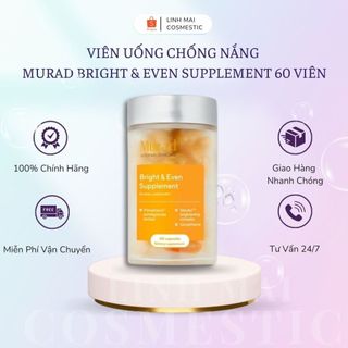 Viên uống chống nắng murad bright & even supplement 60 viên