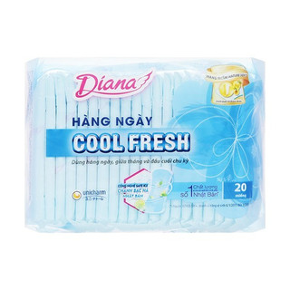 ( Có che tên ) Gói Băng Vệ Sinh DIANA Cool Fresh Hàng Ngày 20 Miếng