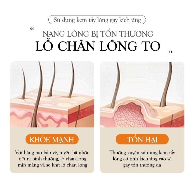 Kem tẩy lông dịu nhẹ cho da, không gây kích ứng, tẩy sạch lông chiết xuất lô hội dưỡng ẩm an toàn Hair Removal Bioaqua